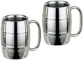 Stainless Steel Barrel Mug 16oz 2 Count S6841