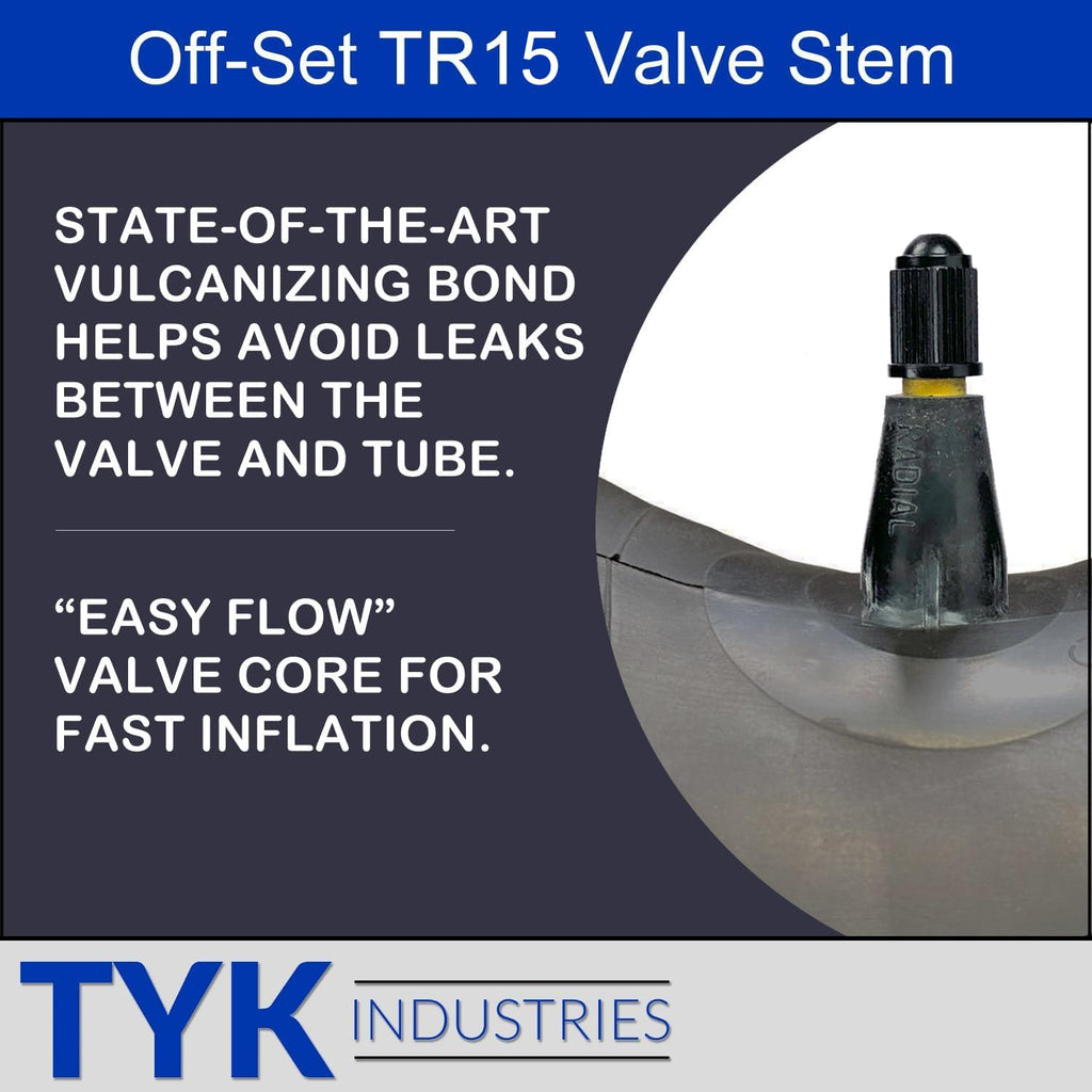 4.00-15, 5.00-15, 5.90-15 Tri Rib Tractor Tire Inner Tubes with TR15 Valve Stems P87090
