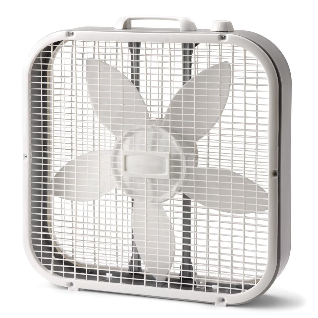 20" Classic Box Fan with 3 Speeds, White Q998