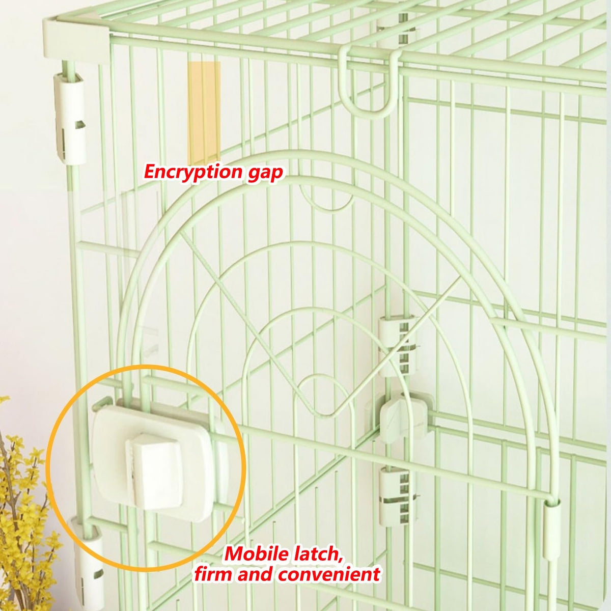 4-Tier Cat Cage Playpen with Hammock & Platforms N2995