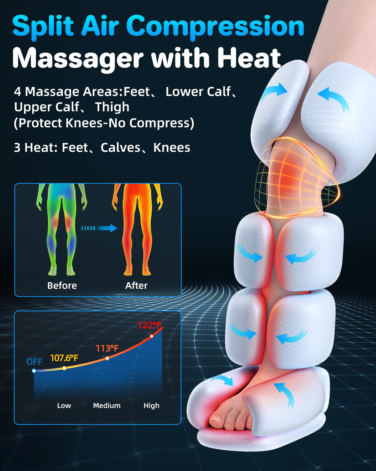 Leg Massager with Heat R188