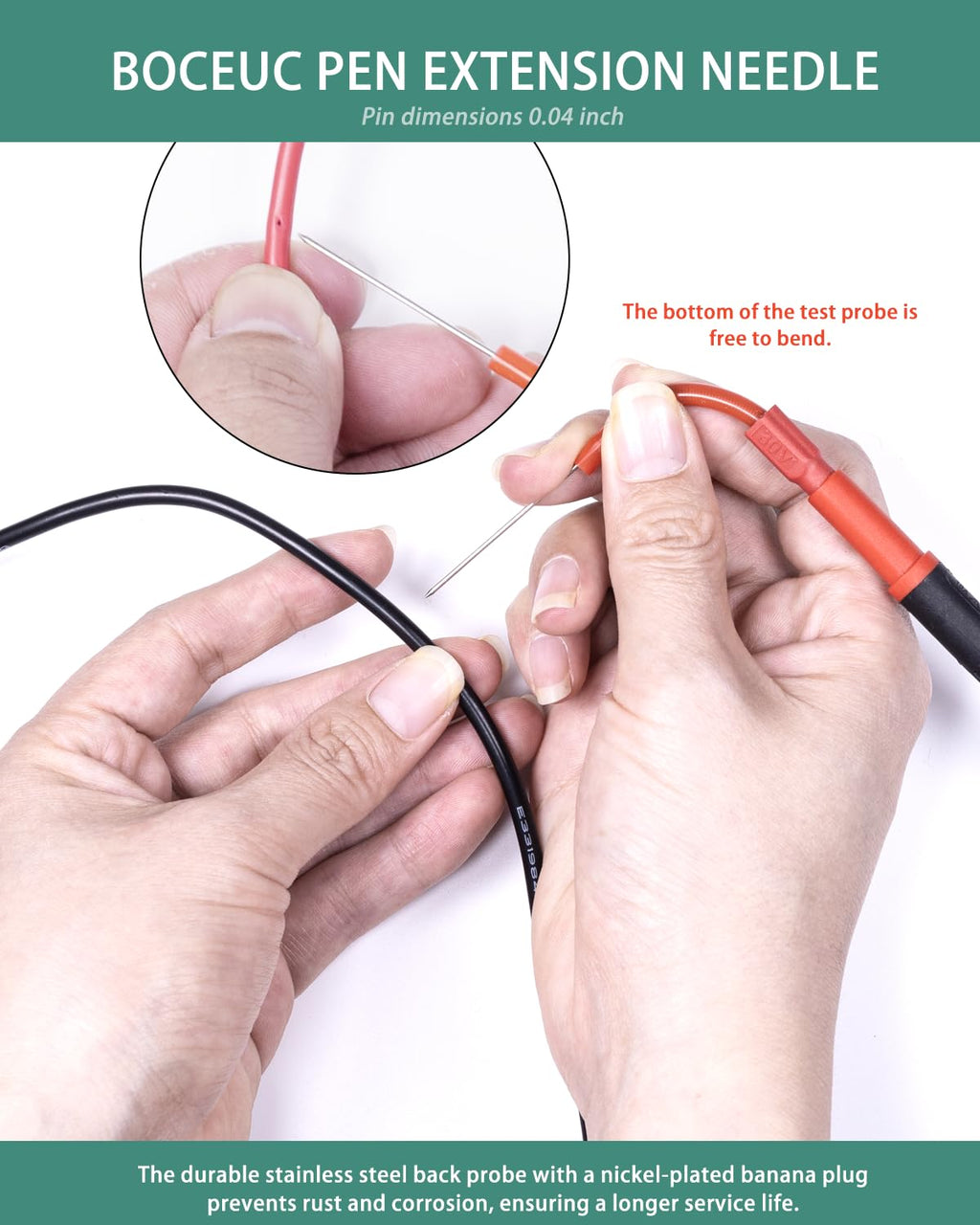 4 PCS Flexible Back Probe Kit X5711
