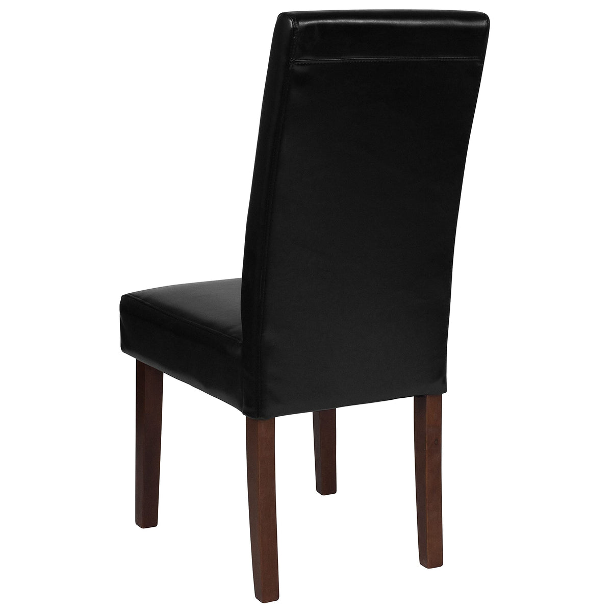 Black Faux Leather Parsons Chair 6-Pack F182