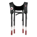 Leather Suspenders with Pockets N132