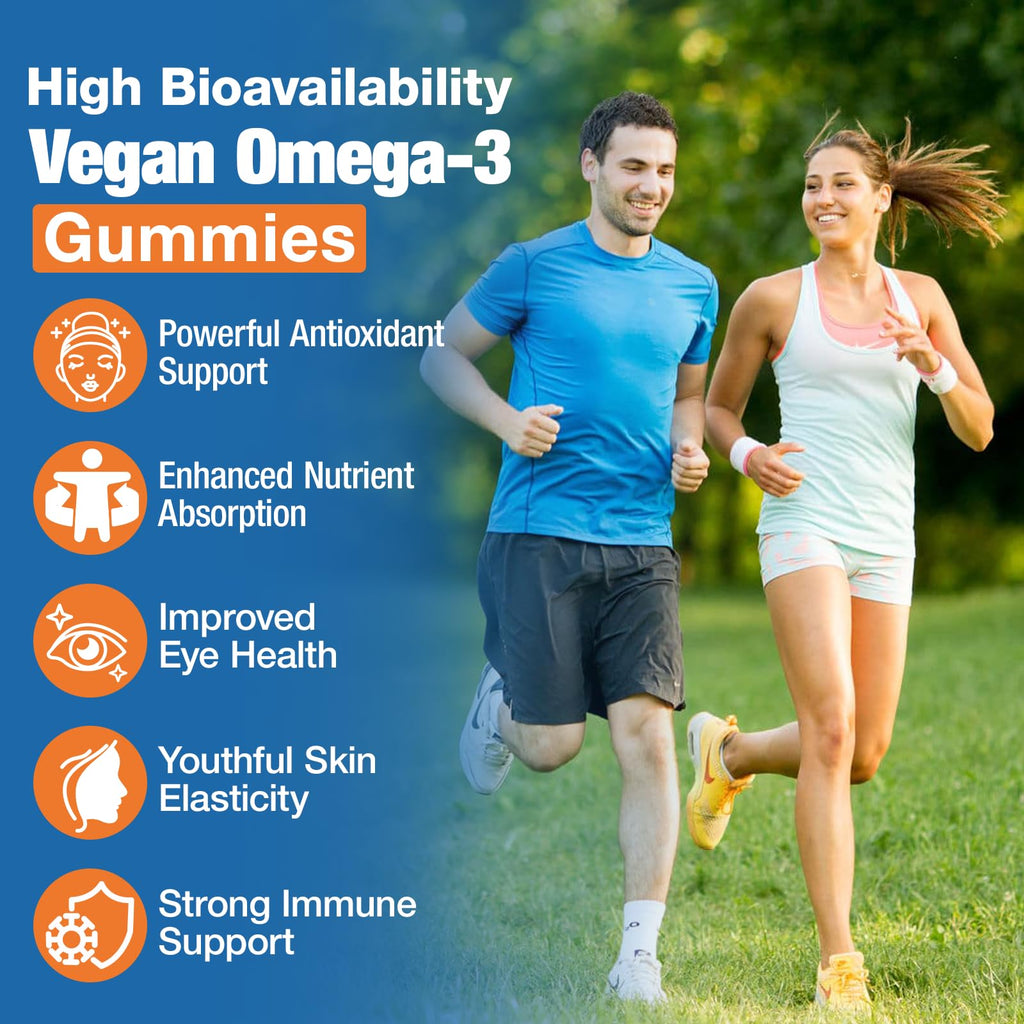 Sugar-Free Orange Flavor Omega-3 Gummies 120 Gummies X468089