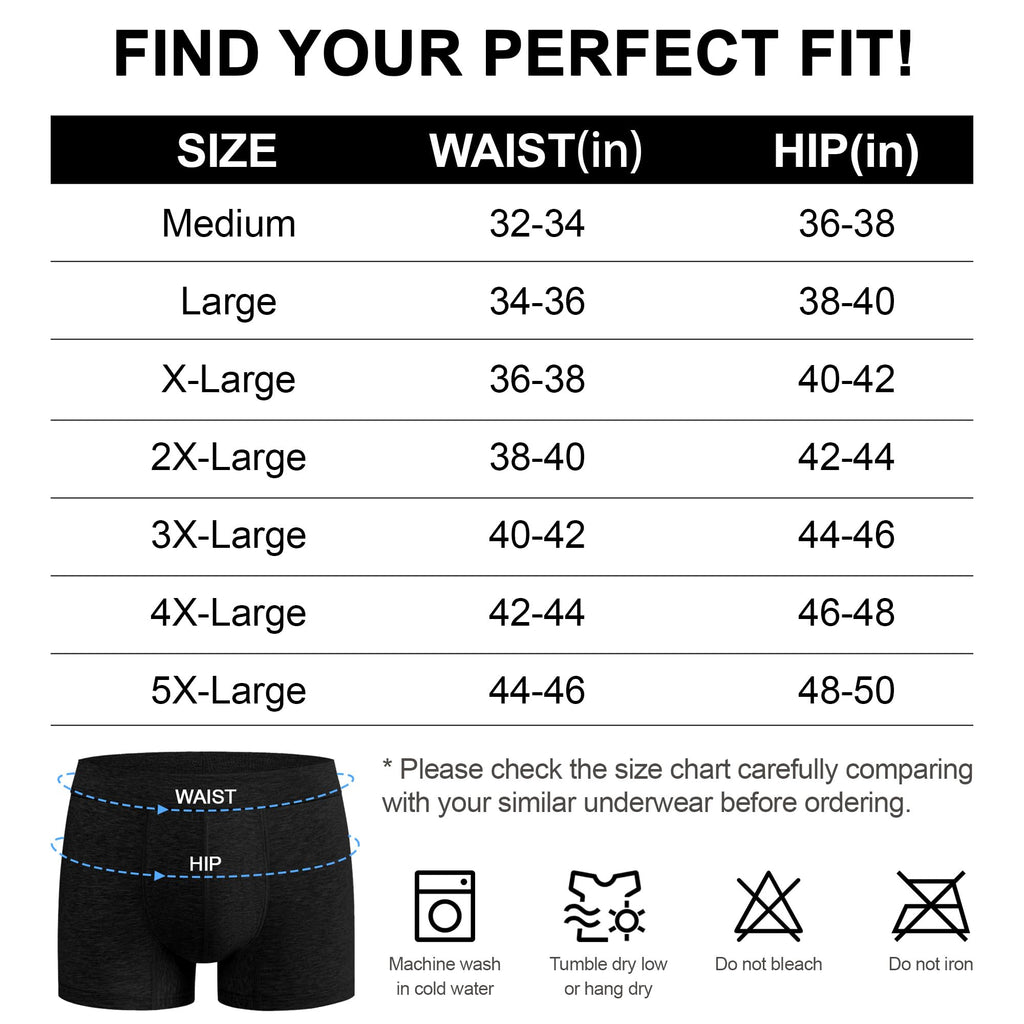 Mens Washable Incontinence Underwear 50ml Absorbent 4XL K6624