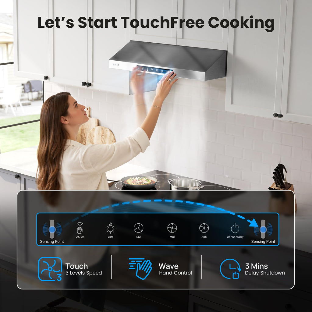 30 Inch Under Cabinet Range Hood 900 CFM Dual Motor O707