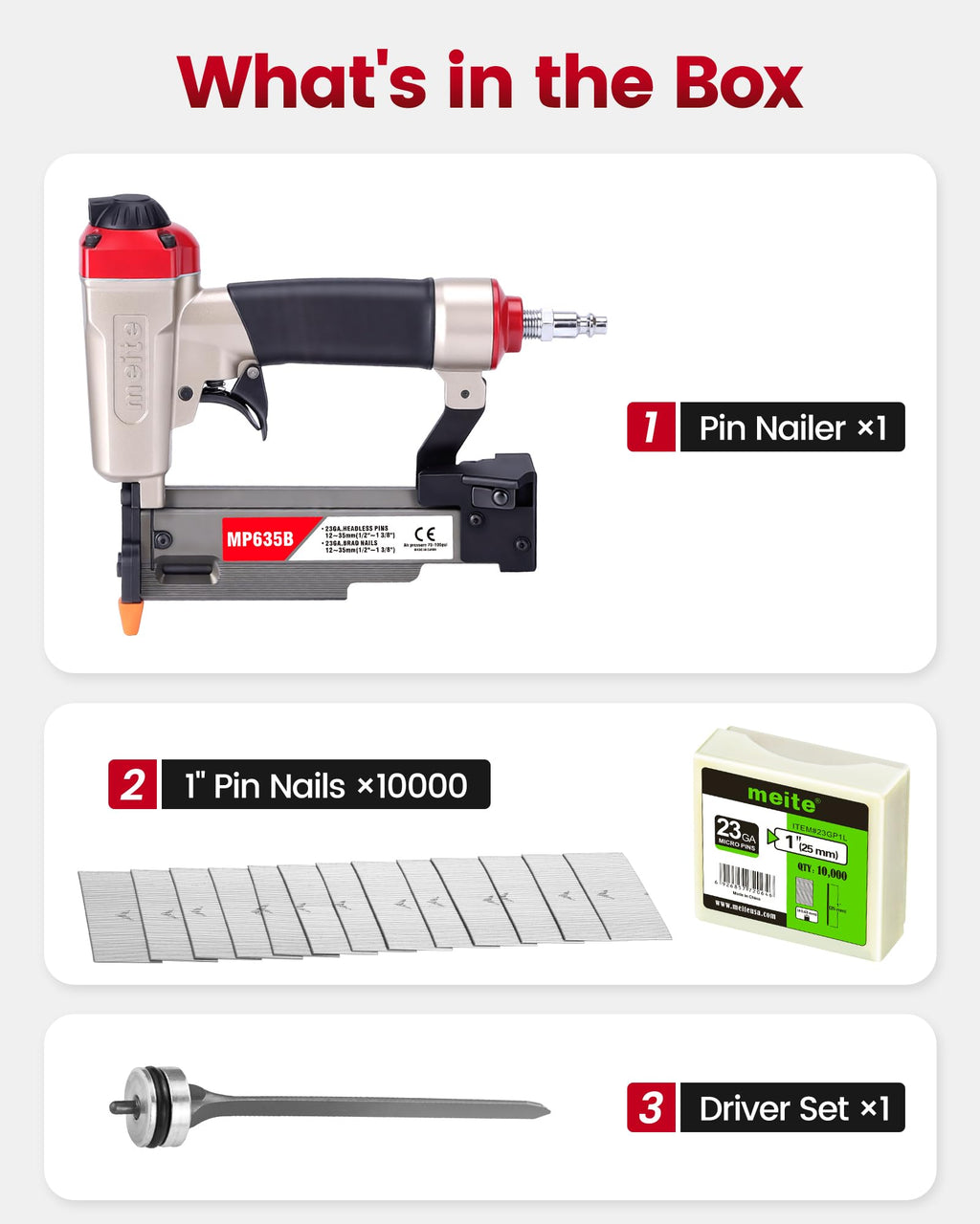 23 Gauge Pneumatic Pin Nailer E166221