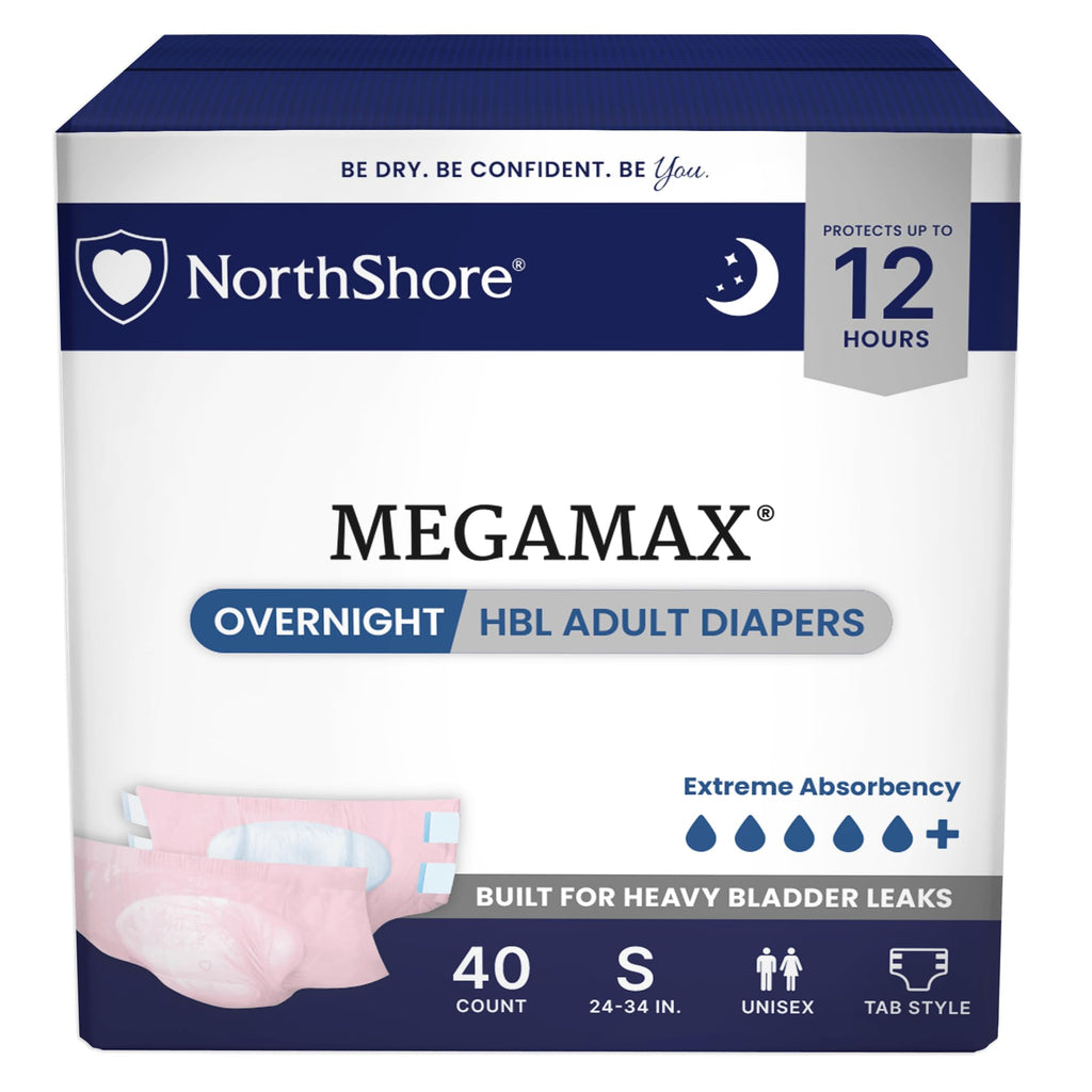 Pink Small Adult Diapers with Tabs 40 Count Q279
