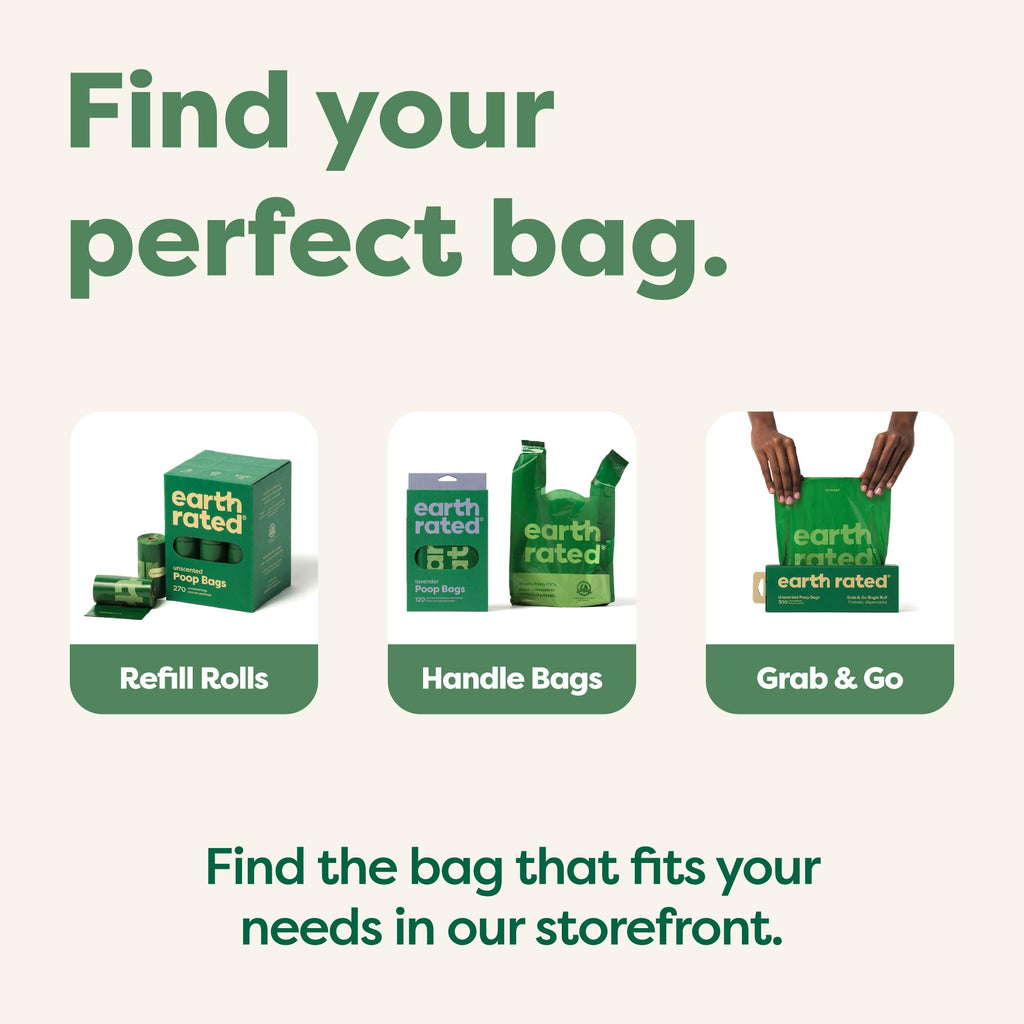 Dog Poop Bags on Refill Rolls, 270 Bags, Lavender U59712