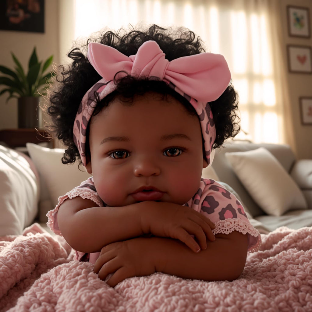 Black 20 Inch Reborn Baby Dolls L71627