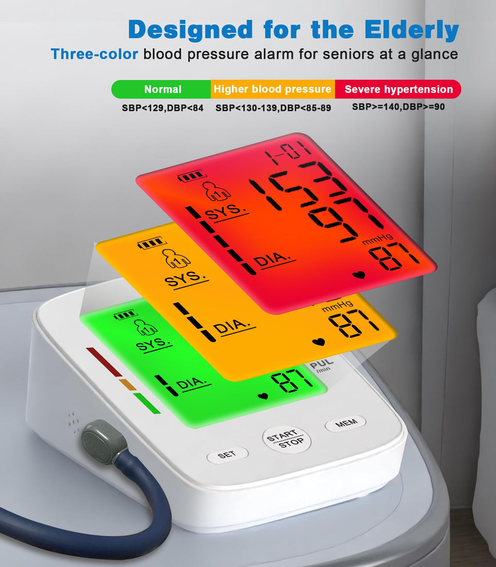 Automatic Upper Arm Blood Pressure Monitor with Adjustable Cuff L32993