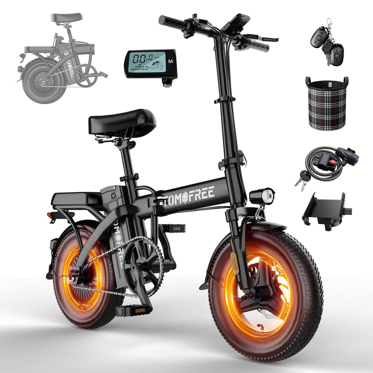 Folding Electric Bike 48V 22.5Ah 750W Fat Tire N7510
