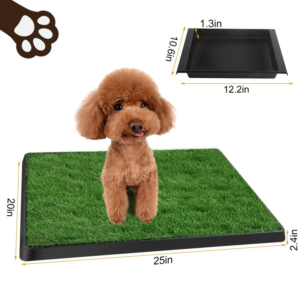 Dog Grass Pad with Tray 25”x 20” Artificial Grass L946270