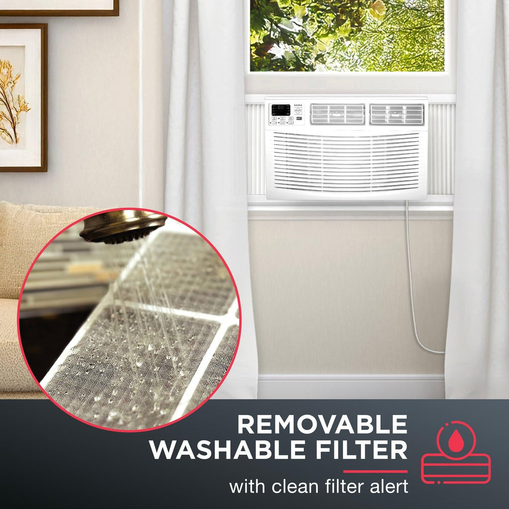 10,000 BTU White Window Air Conditioner D7595