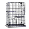 4-Tier Cat Cage Playpen with Hammock & Platforms N2995