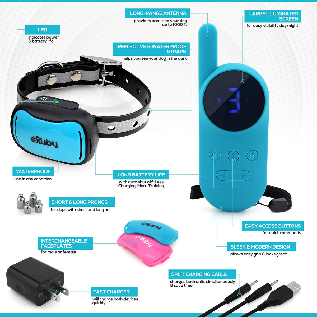 Tiny Shock Collar for Small Dogs 5-15lbs Water-Resistant N798
