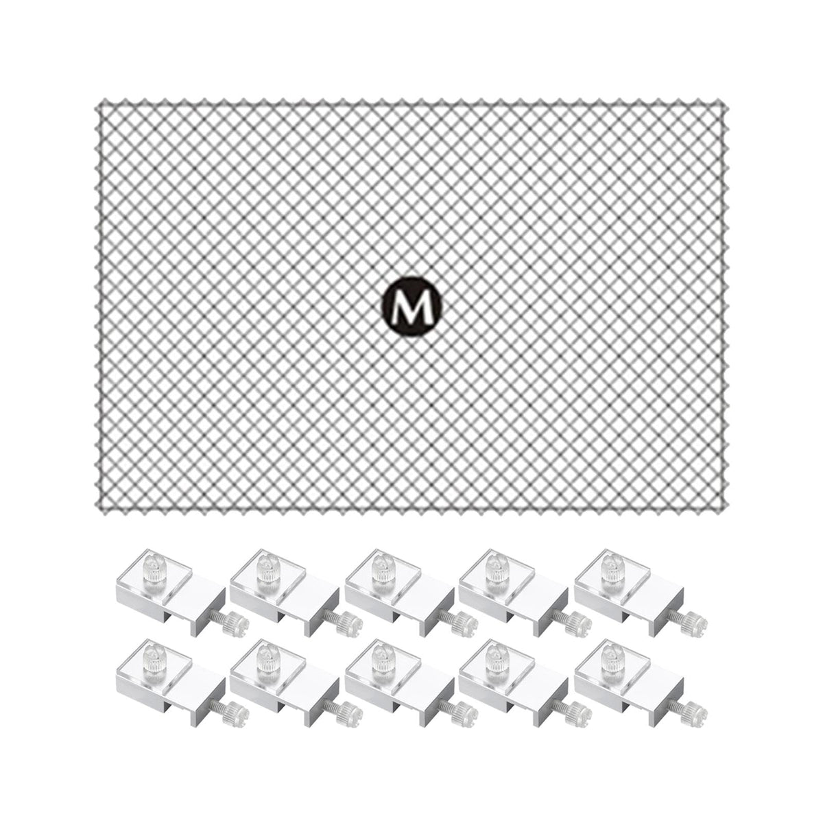 80x106cm Fish Tank Screen Net with 10 Clips U939473