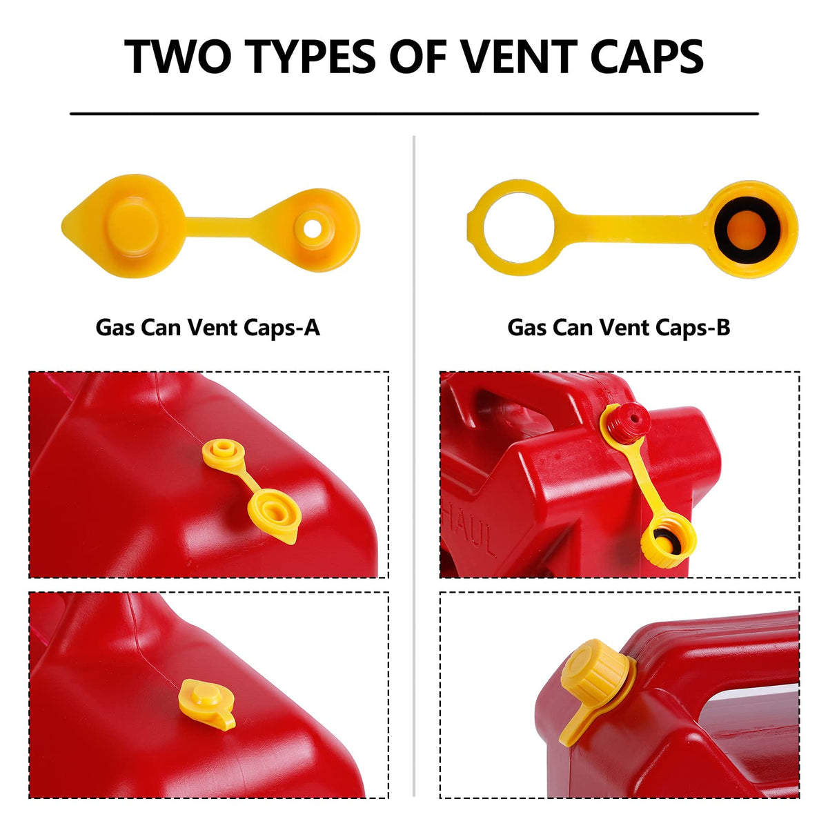 Gas Can Spout Replacement Kits 3 Pack Yellow U514