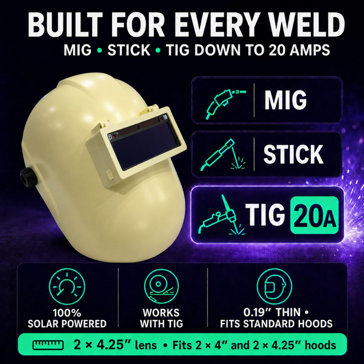 Blue Auto Darkening Welding Lens S374861