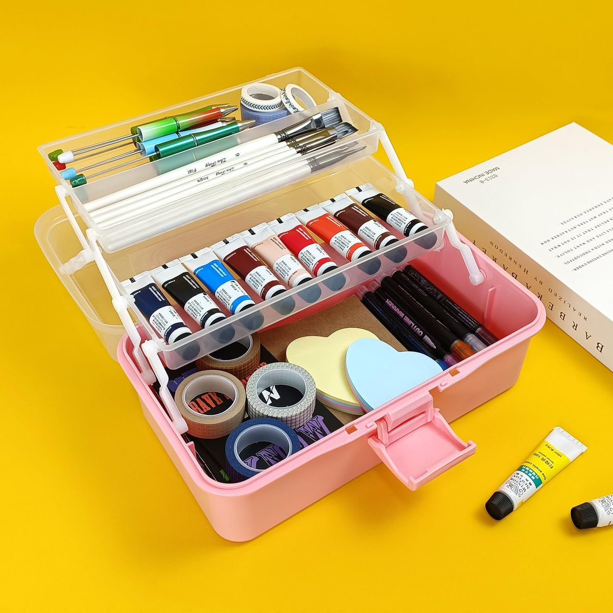 10 Inch 3 Layer Tackle Box Organizer with 2 Trays X778