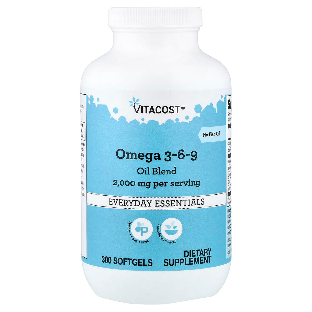 Omega 3-6-9 Oil Blend 300 Softgels 1,000 mg V7167