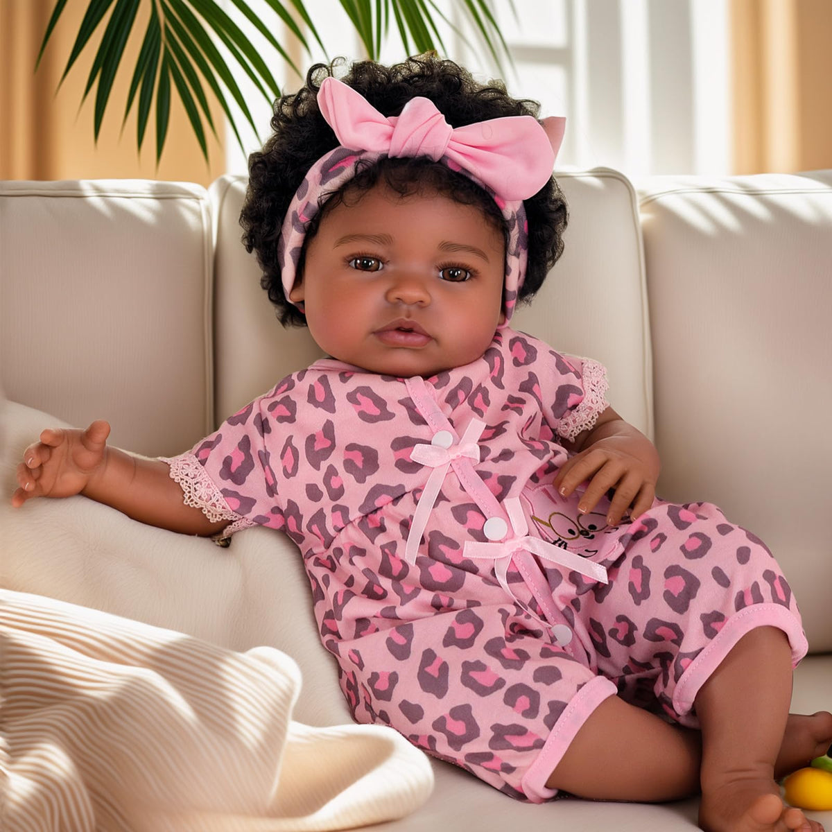 Black 20 Inch Reborn Baby Dolls L71627