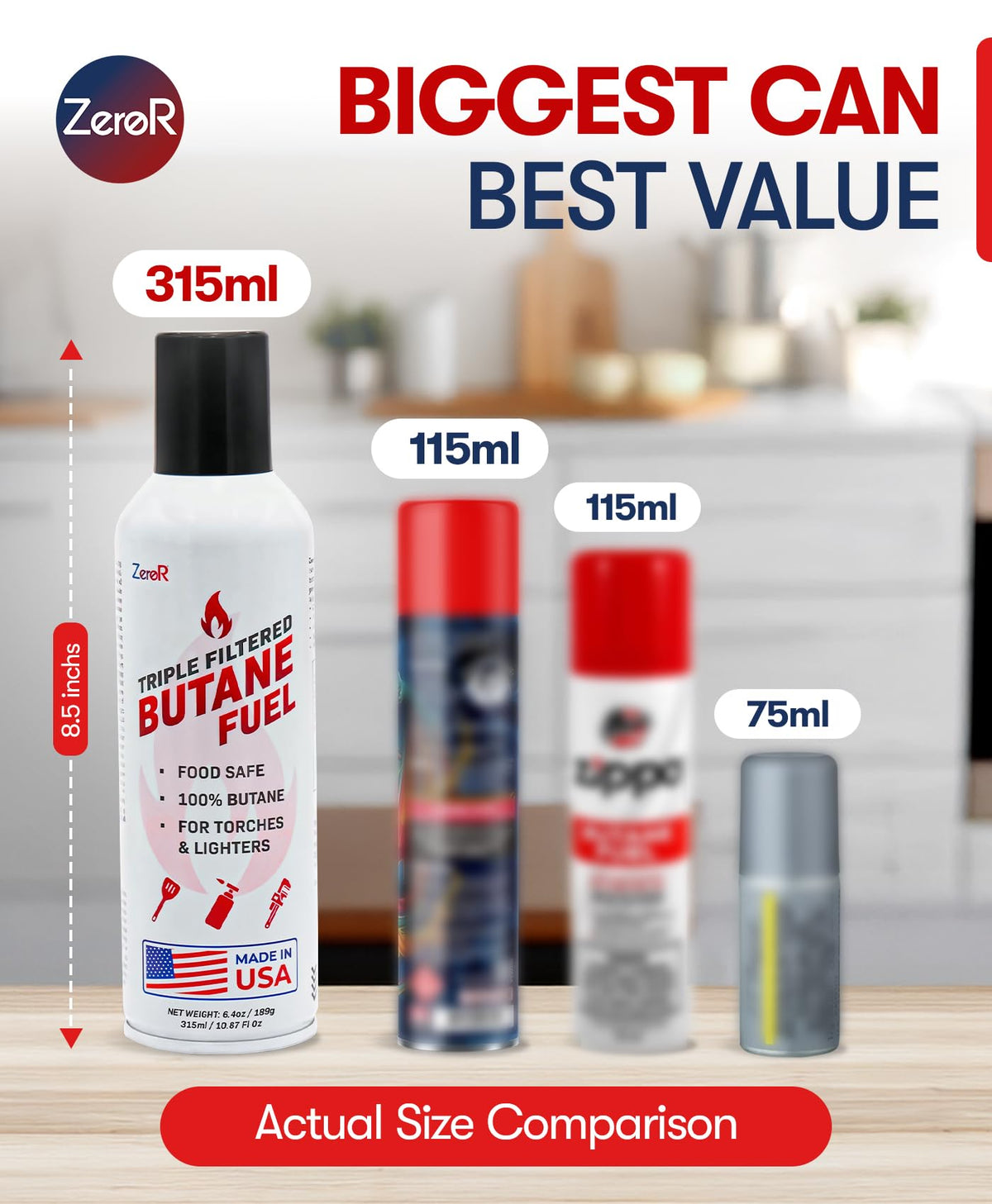 Butane Fuel Refill 10.67 fl oz 12 Cans O4374