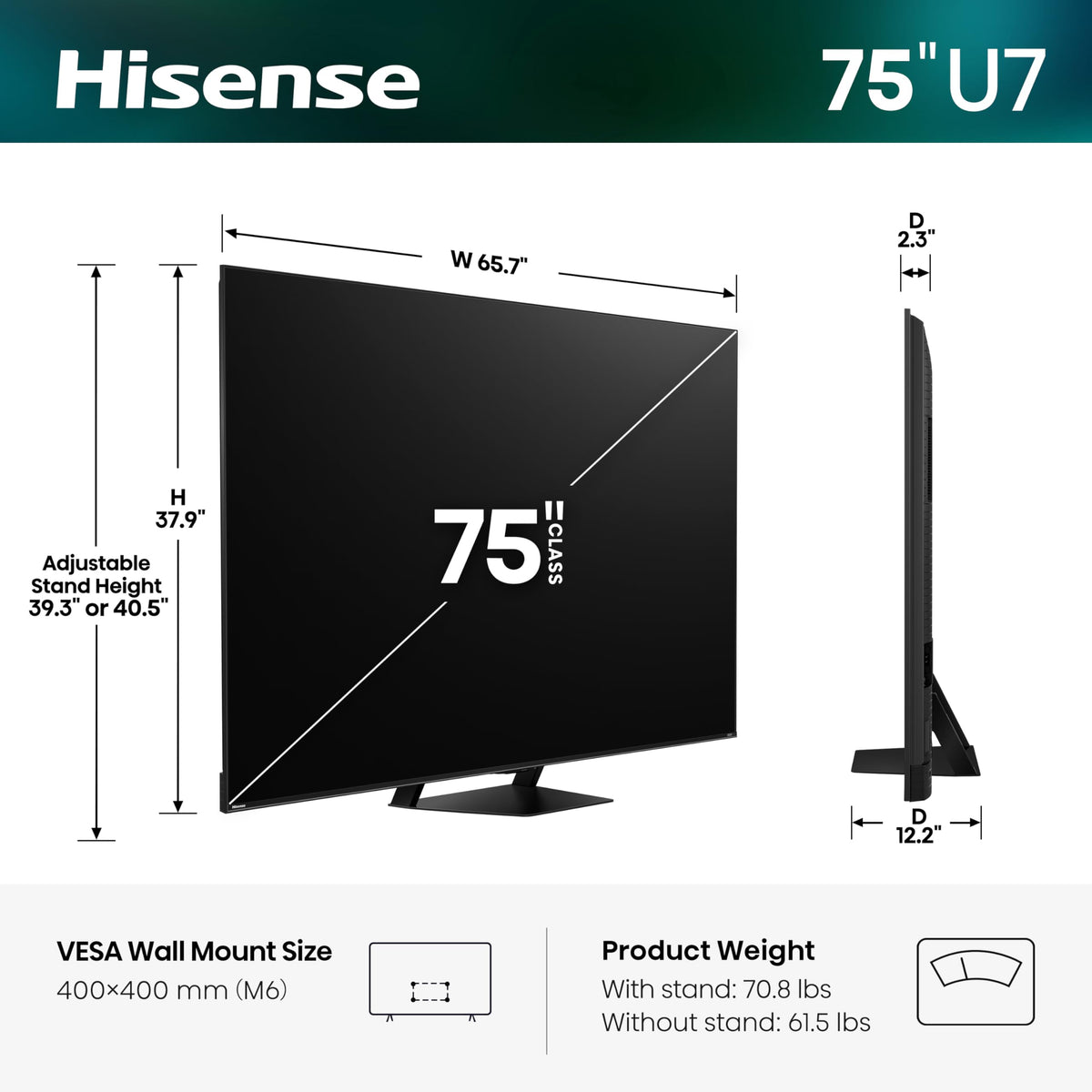 75" Mini-LED ULED 4K UHD Smart Google TV I8065