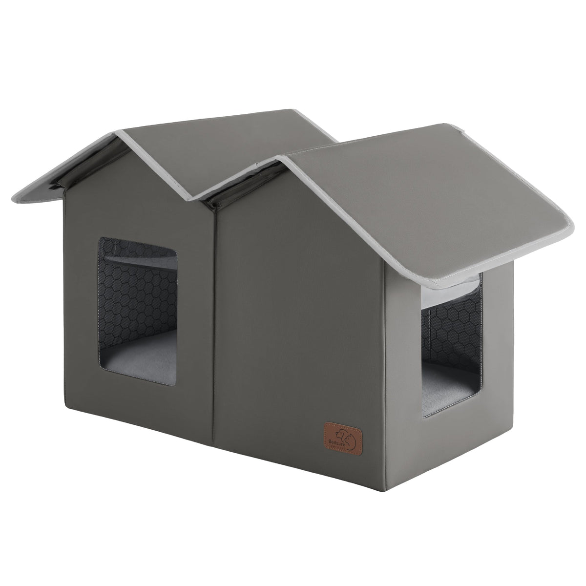 Weatherproof Outdoor Cat House with Raised Base U450353