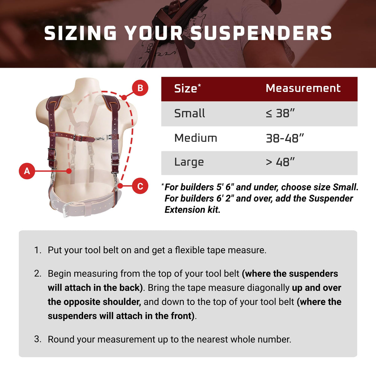 Leather Suspenders with Pockets N132