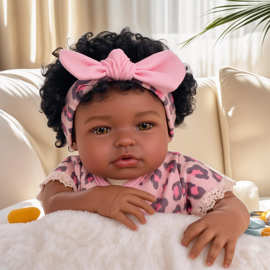 Black 20 Inch Reborn Baby Dolls L71627