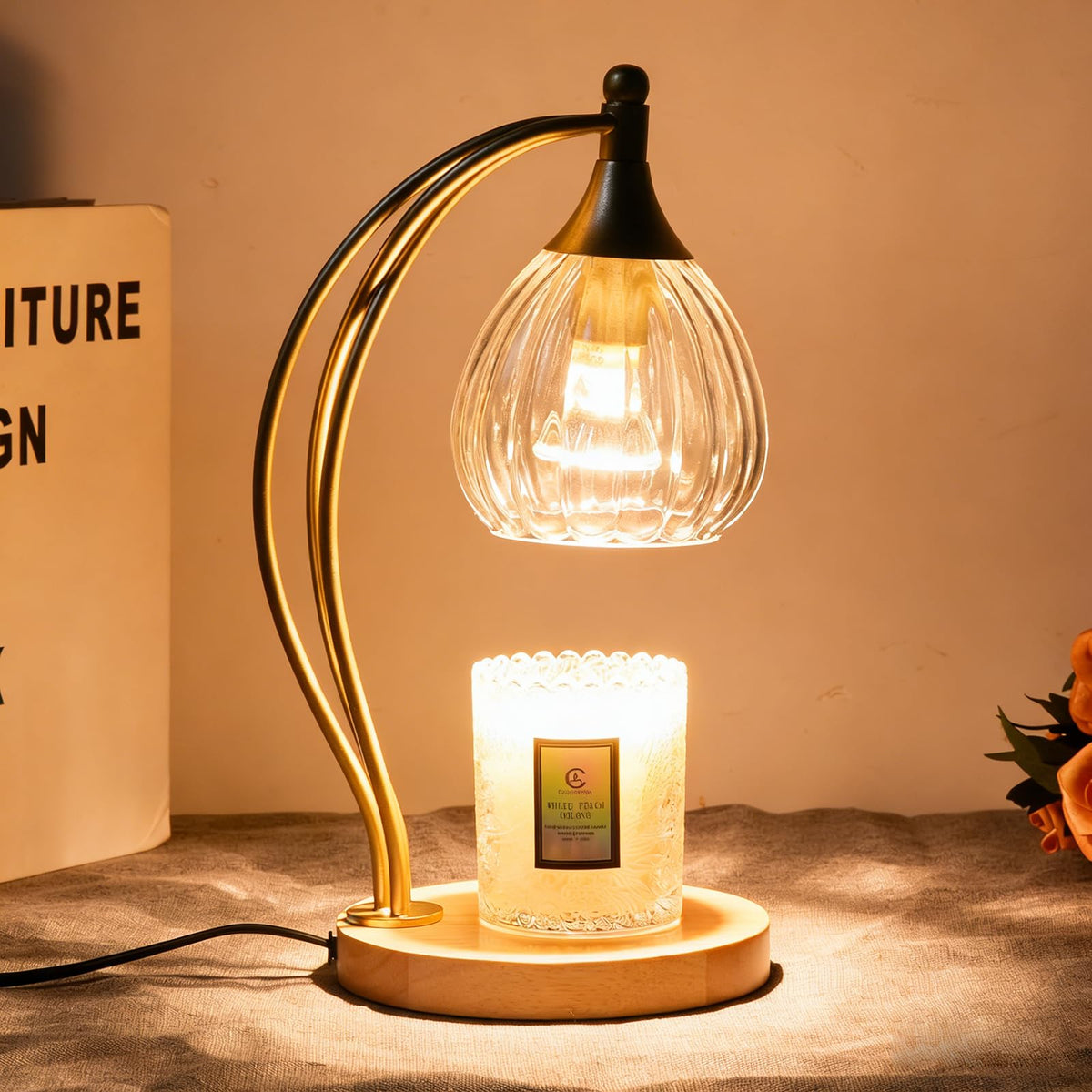 Dimmable Candle Warmer Lamp with Timer F129