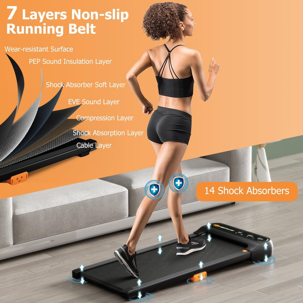 Under Desk Treadmill with 265 lbs Capacity U510