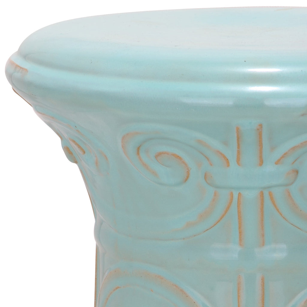 Ceramic Decorative Garden Stool P23797