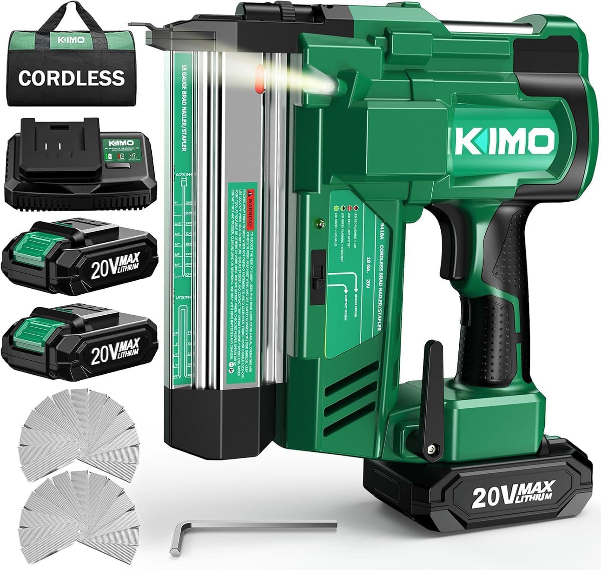 2" Cordless 18 Gauge Brad Nailer and Stapler H694