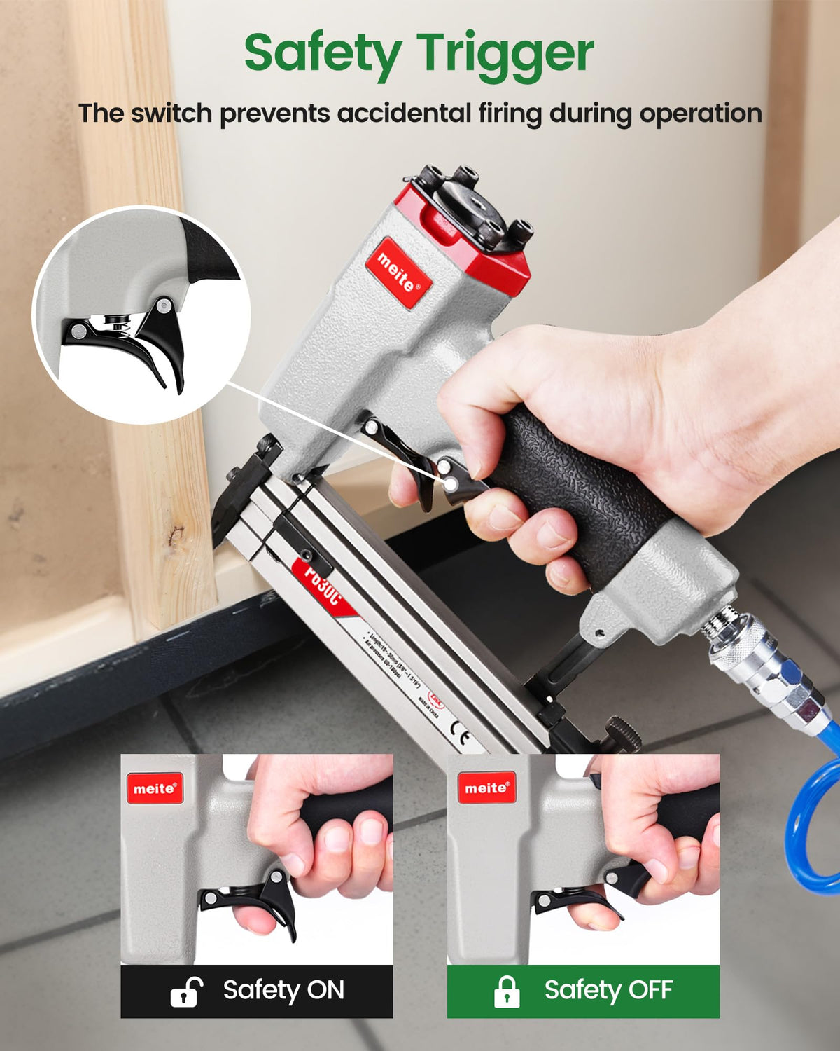 23 Gauge Pneumatic Pin Nailer P800