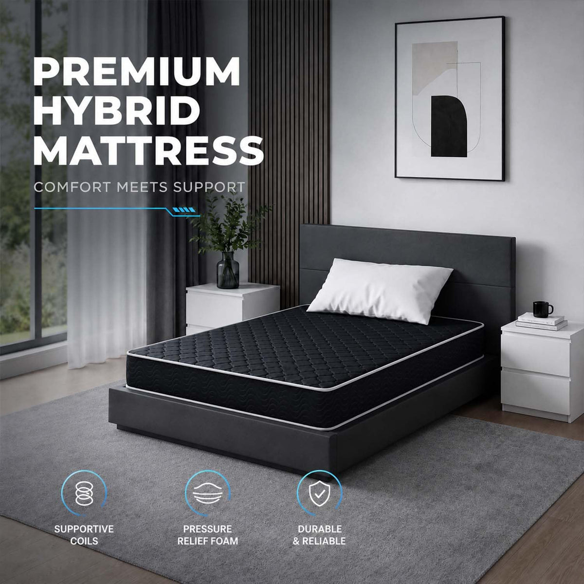 6 Inch Twin Memory Foam Mattress T303078