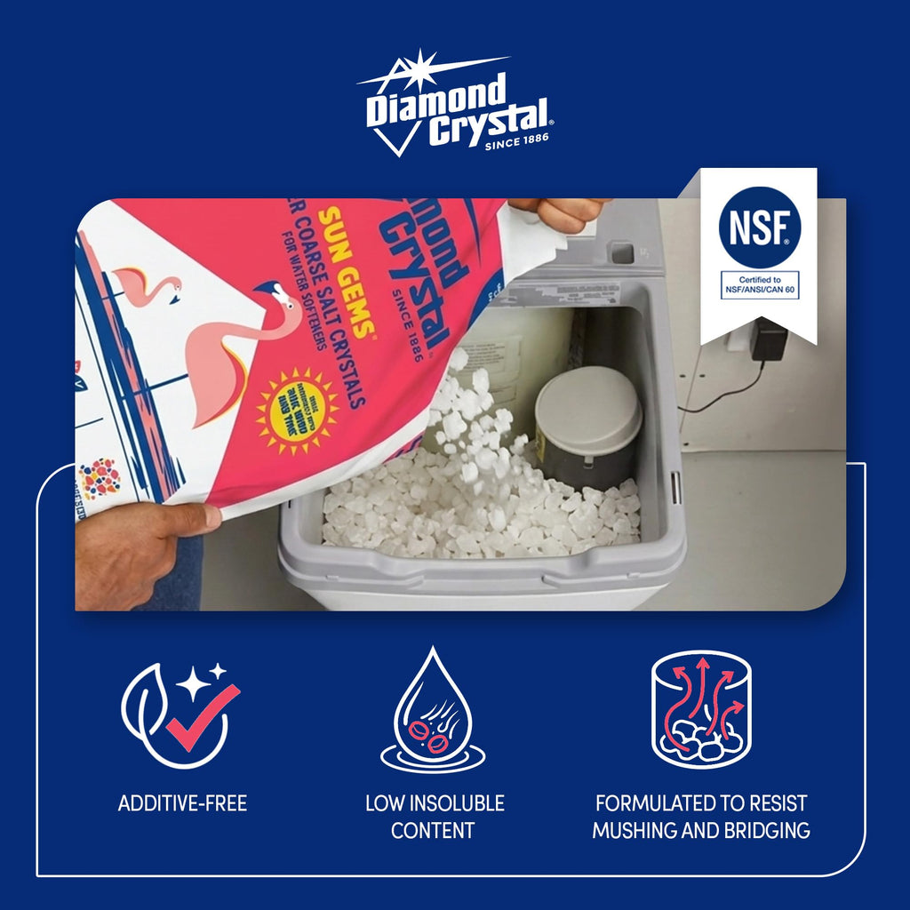 Coarse Salt Crystals, 40 Pounds Q340838