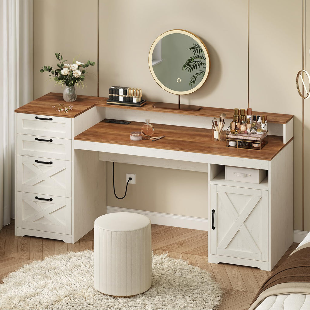 63" Computer Desk with 4 Drawers H741