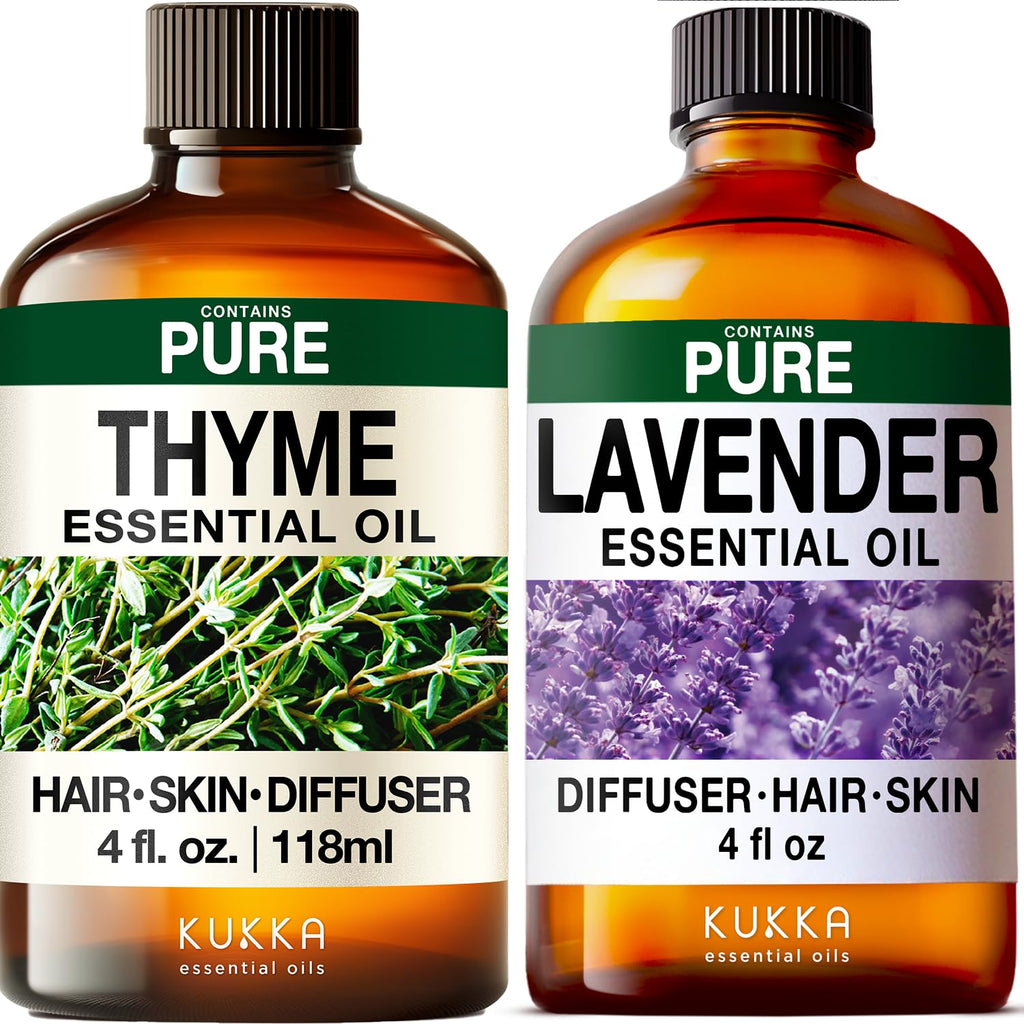 Thyme & Lavender Essential Oil Set 2x4 fl oz C945