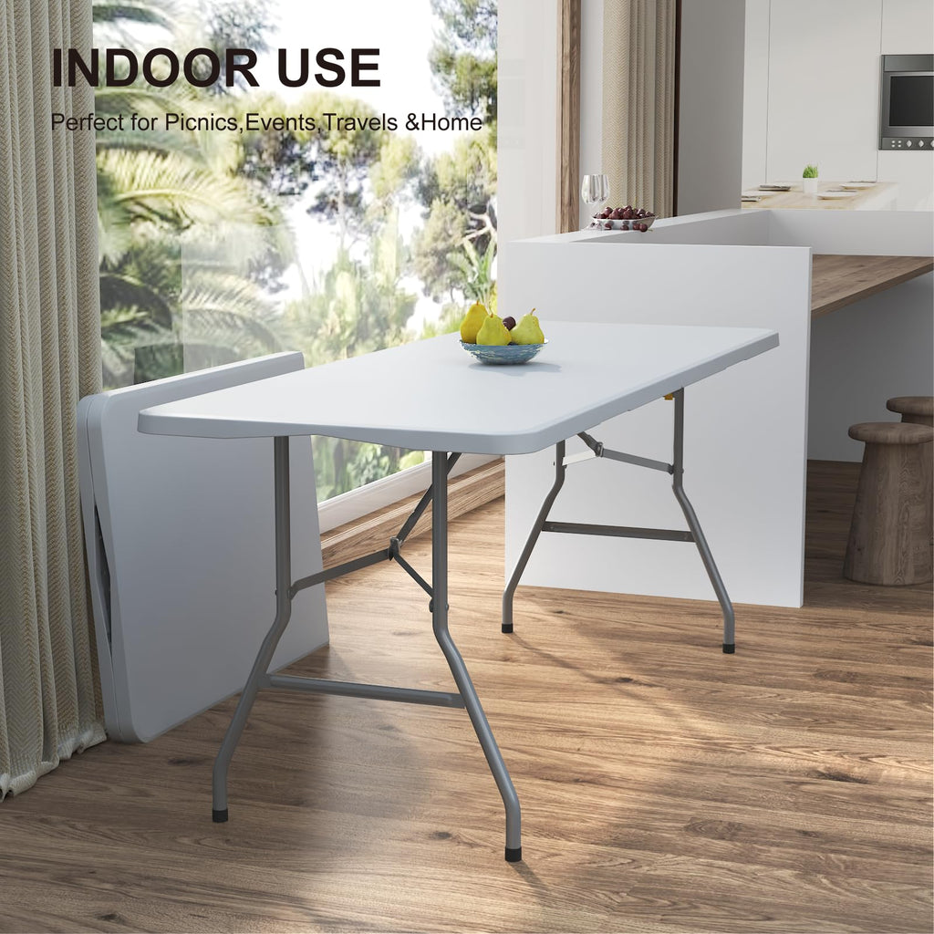 6FT White Folding Table I4265