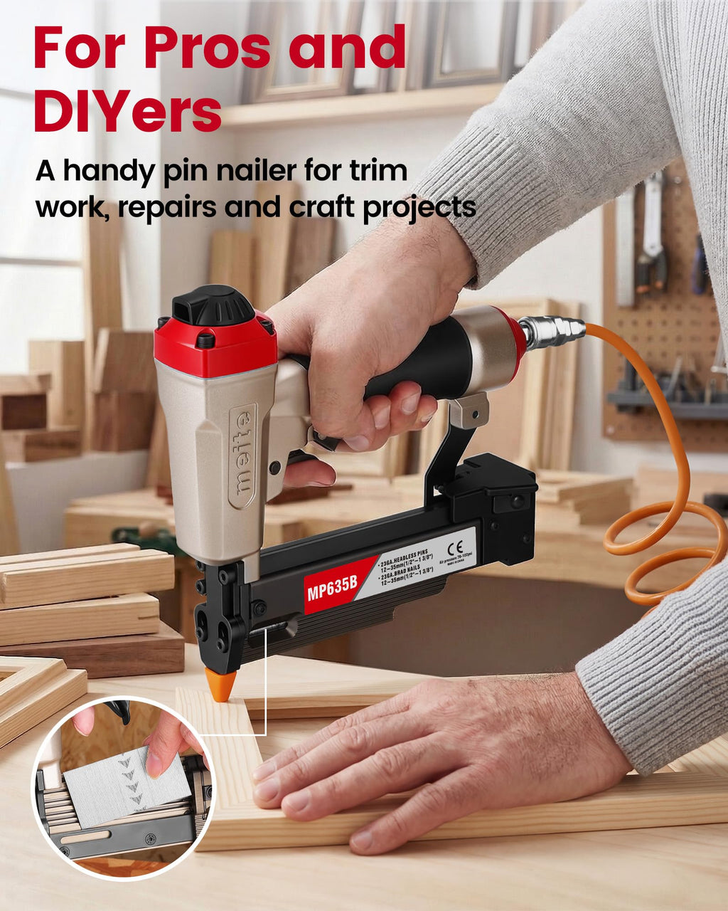 23 Gauge Pneumatic Pin Nailer E166221