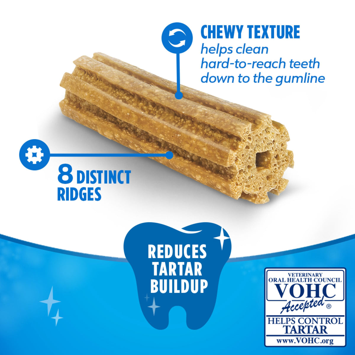 Daily Oral Care Dog Treats for Small Dogs, 58 ct H76141