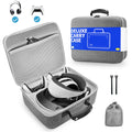 Grey Portable Hard Case for Gaming Headset and Touch Controllers O2213