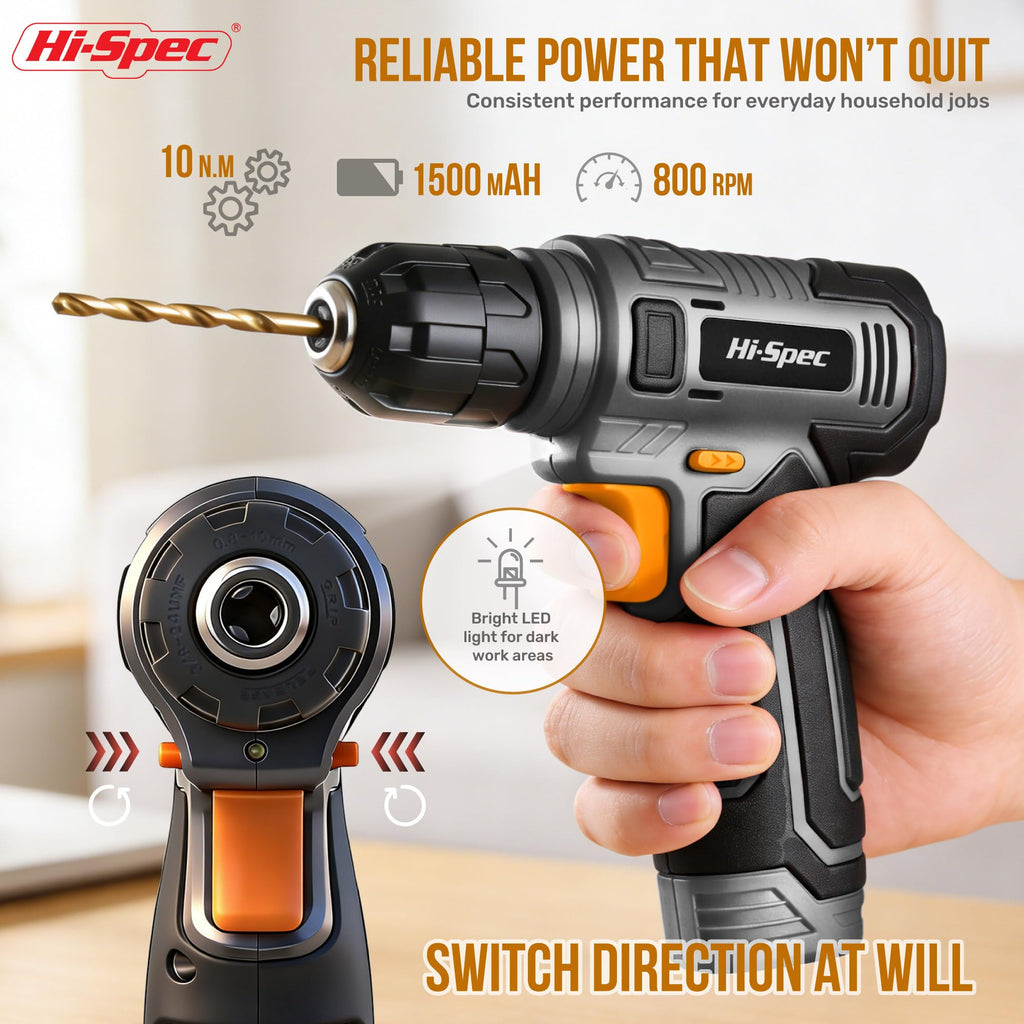 8V Cordless Drill Set & Household Tool Kit Z68306