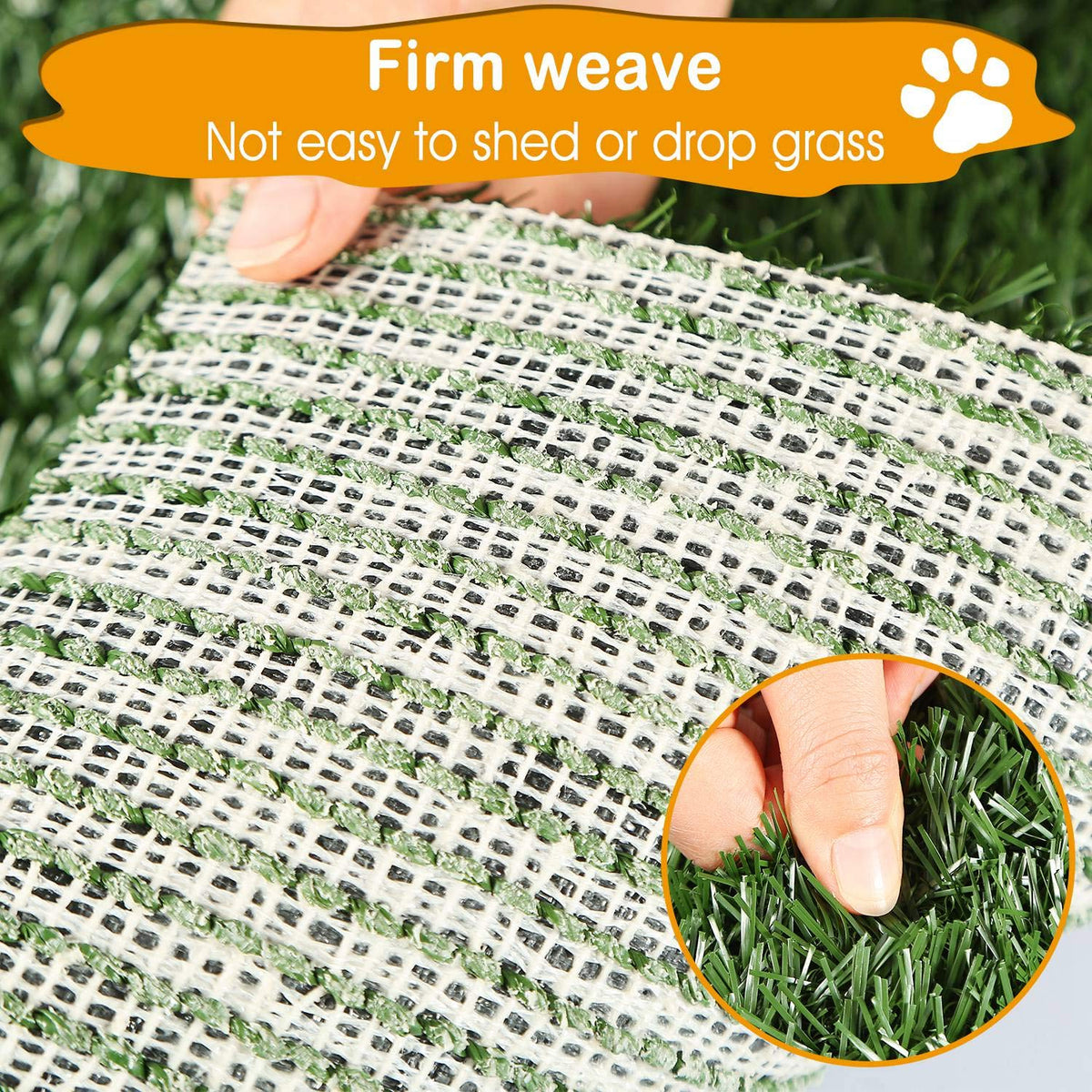 Dog Grass Pad with Tray 25”x 20” Artificial Grass L946270