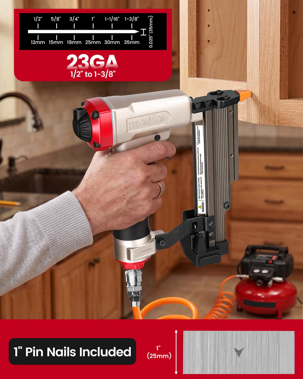 23 Gauge Pneumatic Pin Nailer E166221