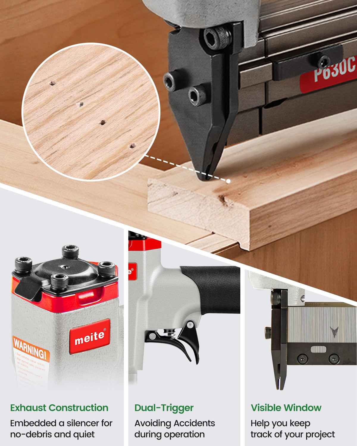 23 Gauge Pneumatic Pin Nailer P800