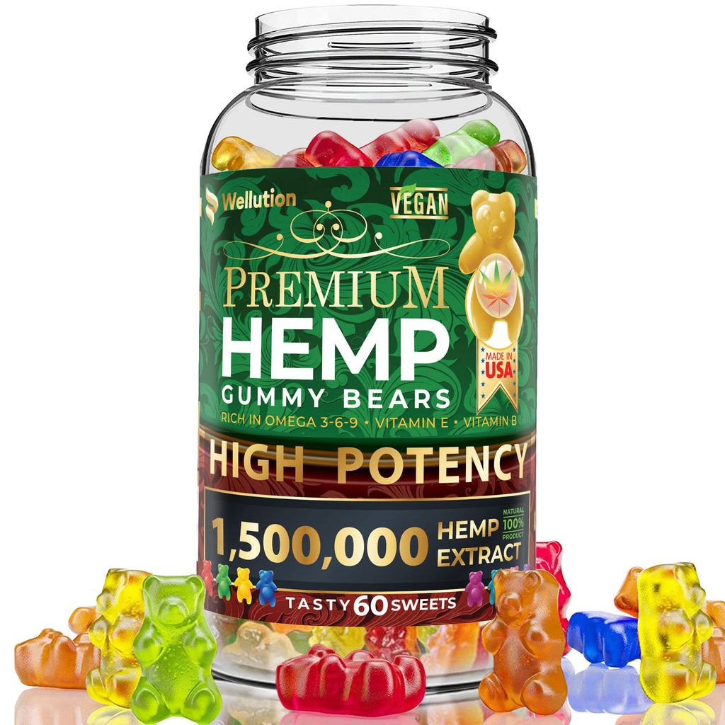 Hemp Gummies 1,500,000 MCG Gluten Free 60ct M3791